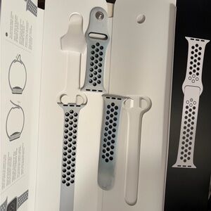Nike White and Black Sport Band for Apple Watch